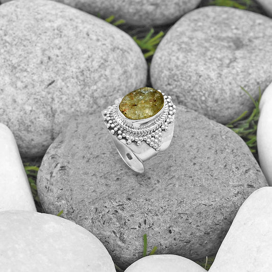 Natural Rare Kornerupine Rough Ring size-6 R-1278 SDR202600