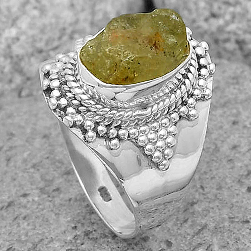 Natural Rare Kornerupine Rough Ring size-7 R-1278 SDR202609