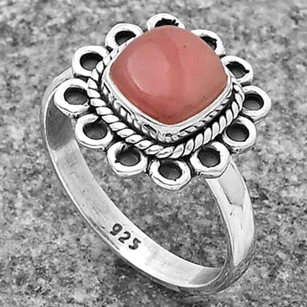 Natural Guava Quartz - Brazil Ring size-8 R-1256 SDR203366