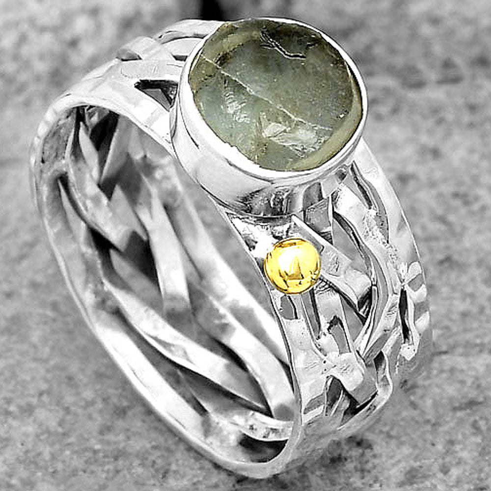 Natural Aquamarine Rough - Brazil Ring size-8.5 R-1476 SDR204018