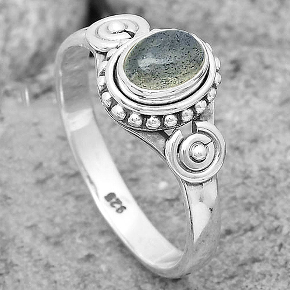 Blue Labradorite - Madagascar Ring size-8.5 R-1404 SDR204262