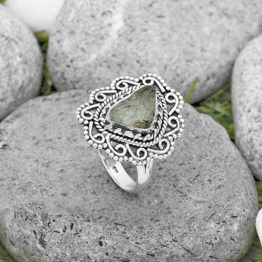 Natural Aquamarine Rough - Brazil Ring size-7 R-1322 SDR204305