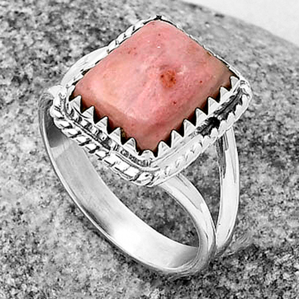 Natural Pink Tulip Quartz Ring size-9.5 R-1474 SDR204432