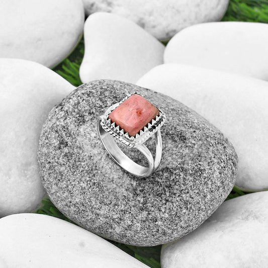Natural Pink Tulip Quartz Ring size-9.5 R-1474 SDR204432