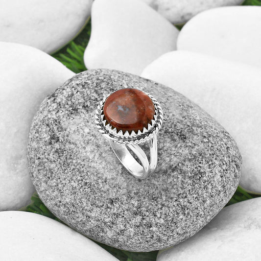 Natural Rare Cady Mountain Agate Ring size-8 R-1474 SDR204439