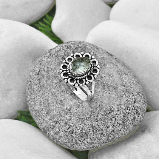 Natural Aquamarine Rough - Brazil Ring size-7.5 R-1256 SDR204509