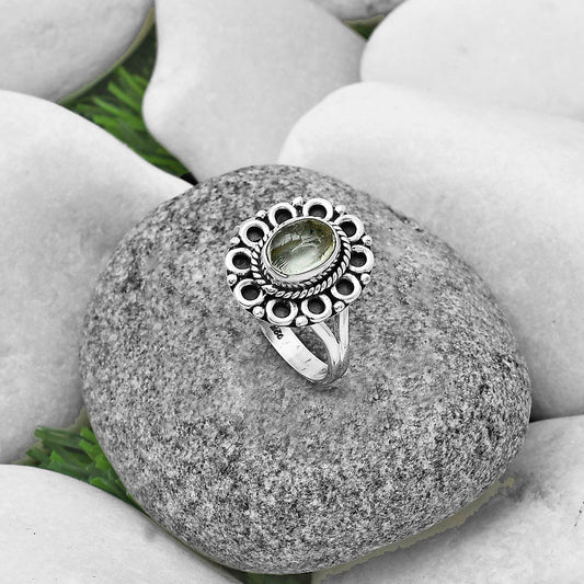 Natural Aquamarine Rough - Brazil Ring size-9 R-1256 SDR204527