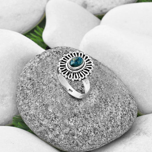 Natural Blue Scheelite - Turkey Ring size-7 R-1320 SDR204615