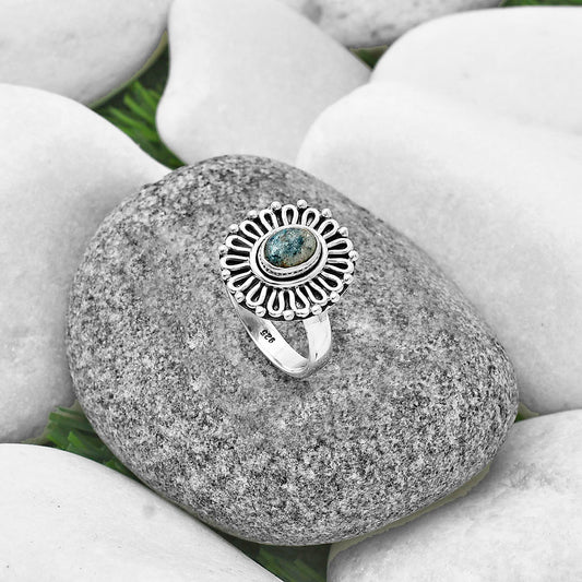 Natural Blue Scheelite - Turkey Ring size-7 R-1320 SDR204631