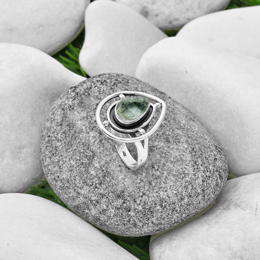 Natural Aquamarine Rough - Brazil Ring size-7.5 R-1446 SDR204924