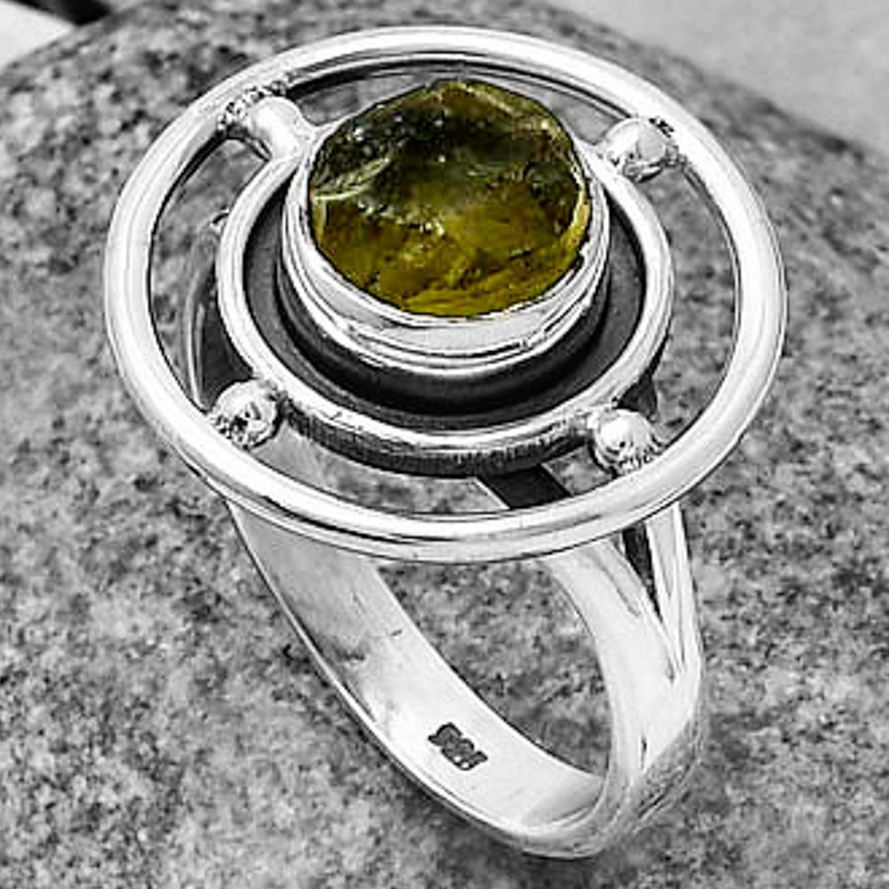 Natural Rare Kornerupine Rough Ring size-8 R-1446 SDR204932