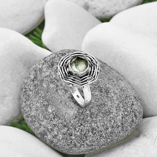 Natural Aquamarine Rough - Brazil Ring size-8.5 R-1445 SDR204998