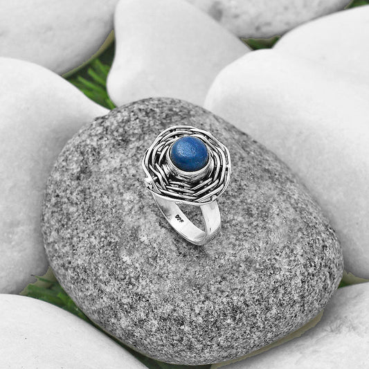 Natural Blue Quartz Ring size-6.5 R-1445 SDR205002