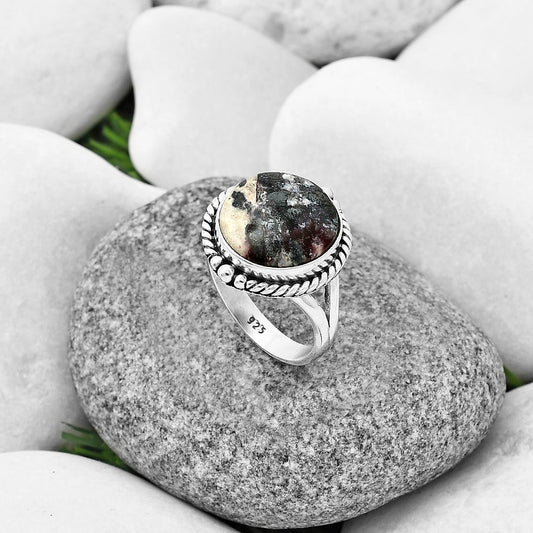 Natural Porcelain Jasper Ring size-9 R-1253 SDR206333