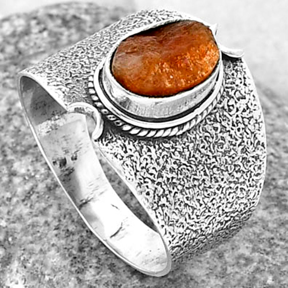 Natural Sunstone Rough Ring size-9.5 R-1436 SDR206458