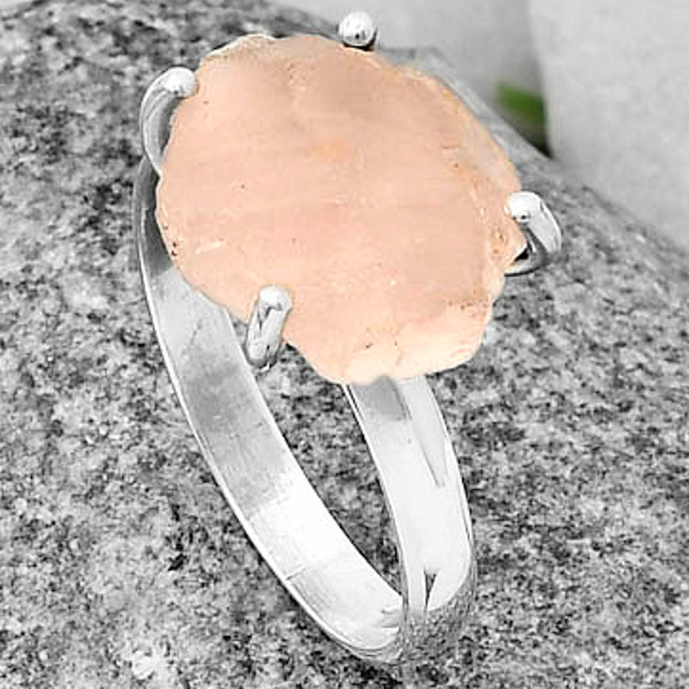 Natural Rose Quartz - Madagascar Ring size-8.5 R-1052 SDR206873