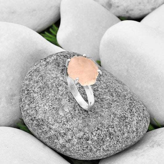 Natural Rose Quartz - Madagascar Ring size-8.5 R-1052 SDR206873