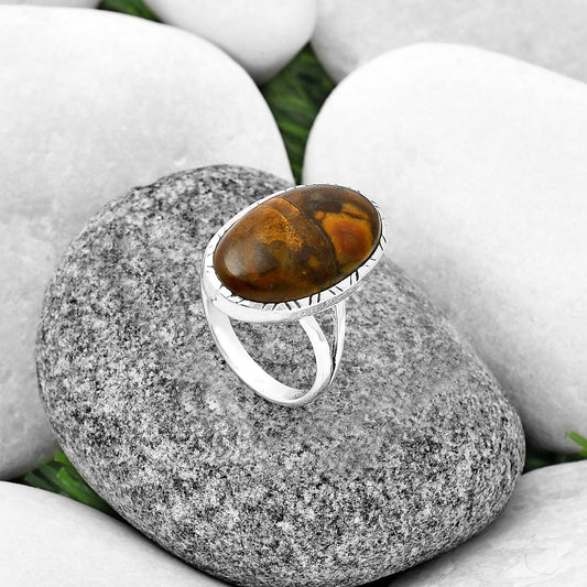 Natural Outback Jasper Ring size-9 R-1074 SDR206966
