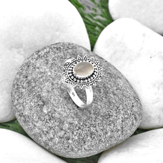 Natural Rose Quartz - Madagascar Ring size-8.5 R-1273 SDR207244