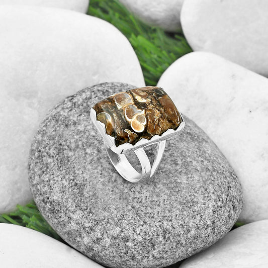 Natural Turtella Jasper - USA Ring size-8.5 R-1338 SDR207627