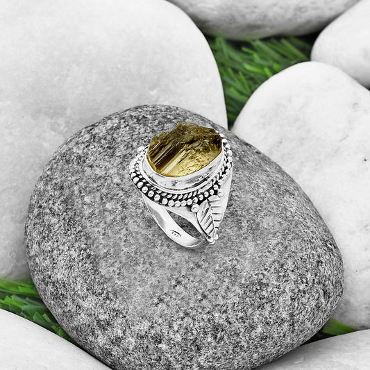 Natural Rare Kornerupine Rough Ring size-7 R-1292 SDR208775