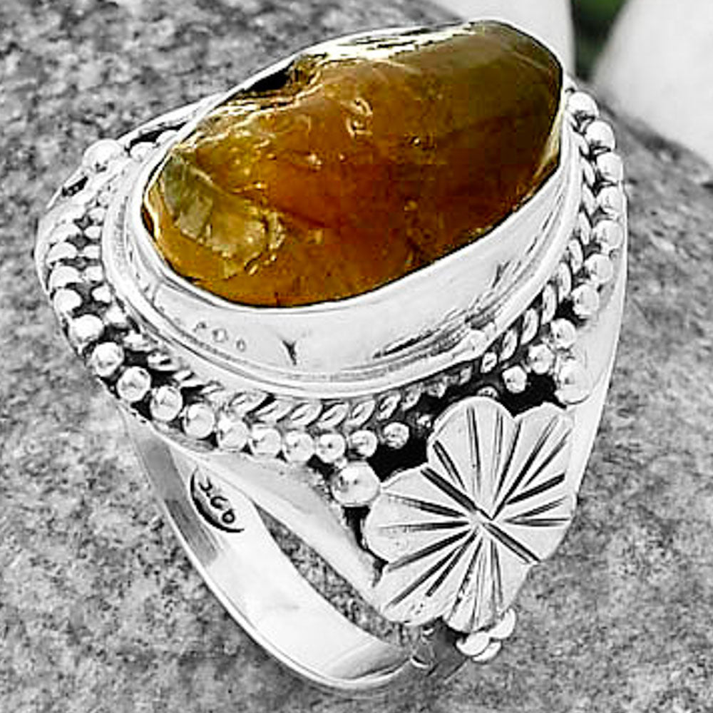 Natural Rare Kornerupine Rough Ring size-7 R-1424 SDR208776