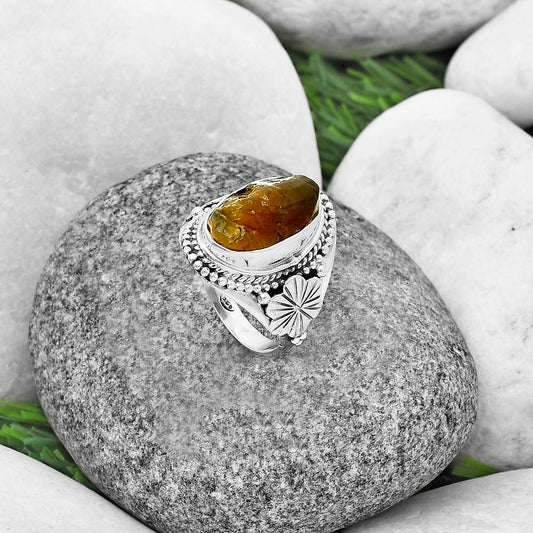 Natural Rare Kornerupine Rough Ring size-7 R-1424 SDR208776