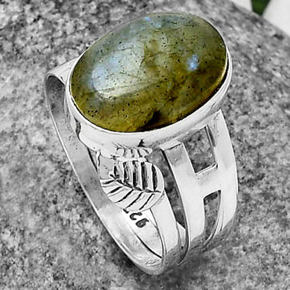 Blue Labradorite - Madagascar Ring size-9 R-1400 SDR208855