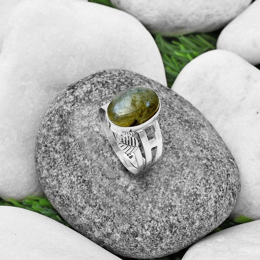 Blue Labradorite - Madagascar Ring size-9 R-1400 SDR208855