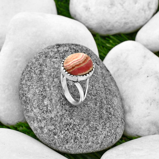 Natural Rhodochrosite Argentina Ring size-9 R-1074 SDR209345