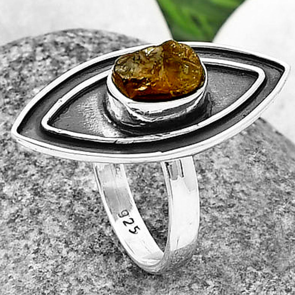 Natural Rare Kornerupine Rough Ring size-6.5 R-1391 SDR209926