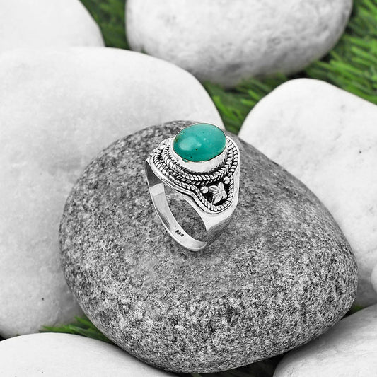 Natural Paraiba Amazonite Ring size-7 R-1312 SDR209950