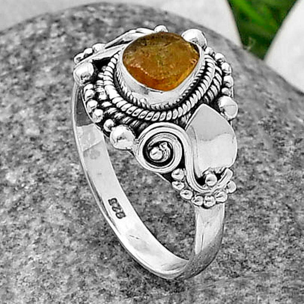 Natural Rare Kornerupine Rough Ring size-8 R-1405 SDR210567