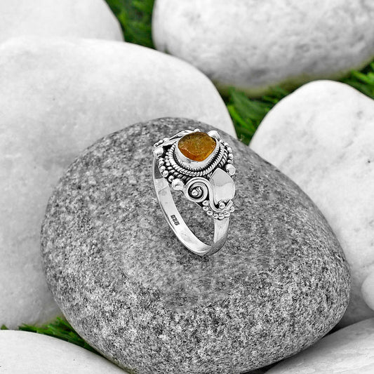 Natural Rare Kornerupine Rough Ring size-8 R-1405 SDR210567