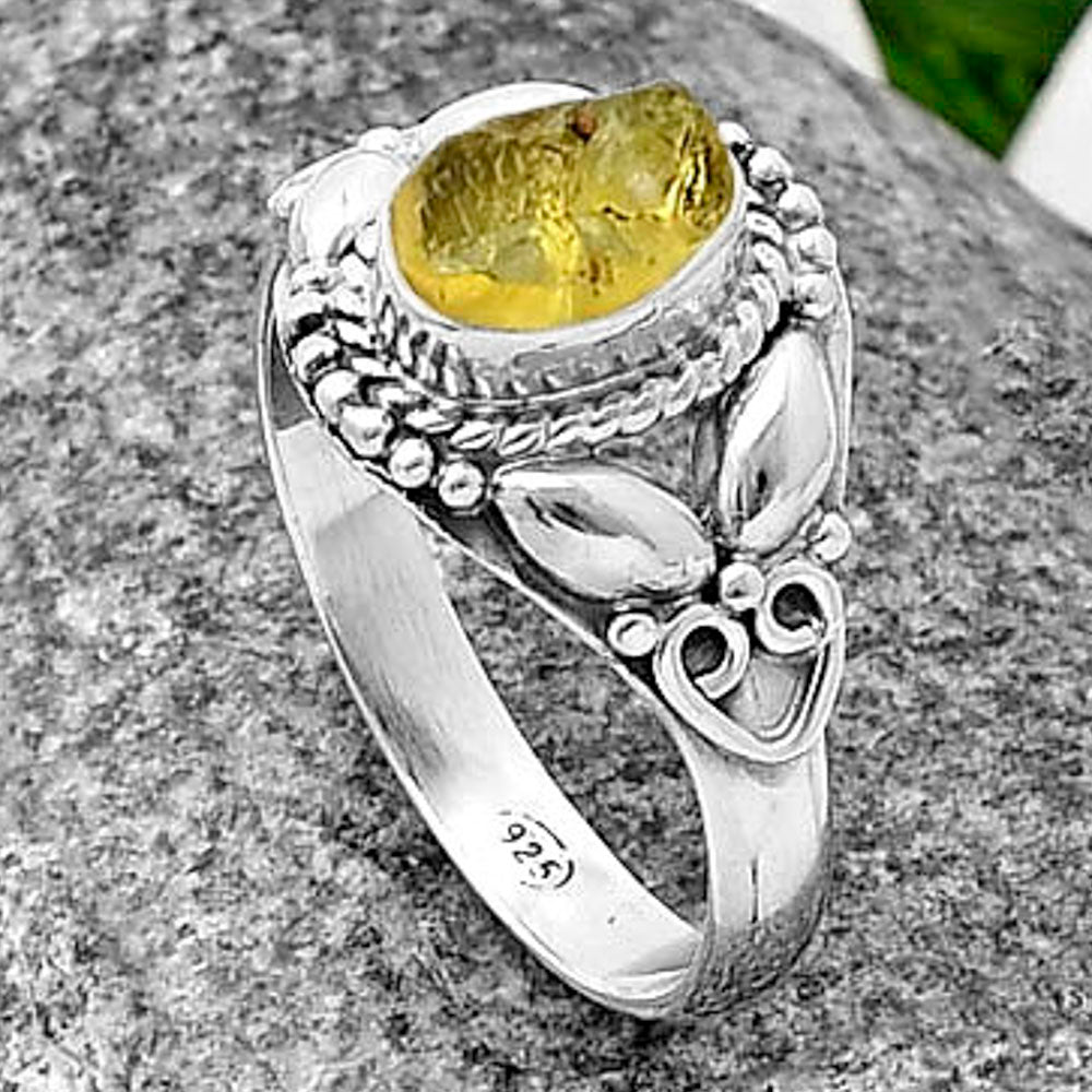 Natural Rare Kornerupine Rough Ring size-8 R-1286 SDR210883