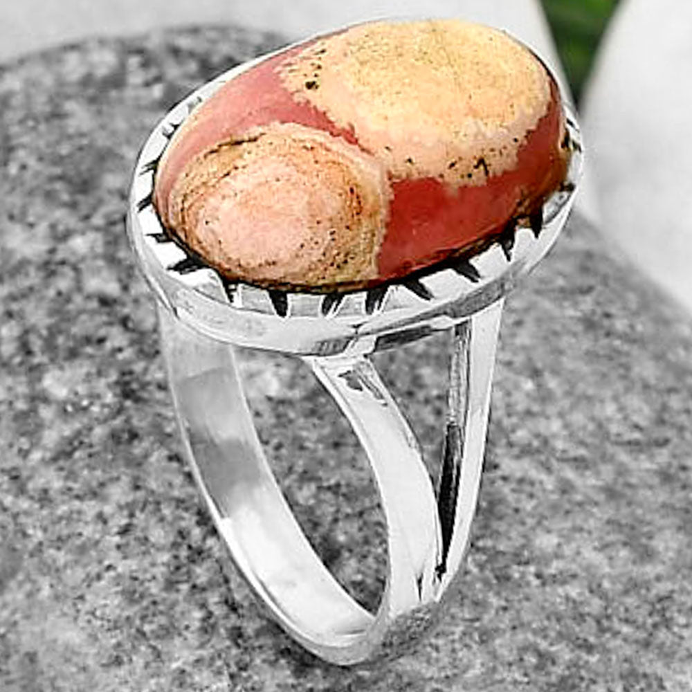 Natural Rhodochrosite Argentina Ring size-9 R-1074 SDR211116
