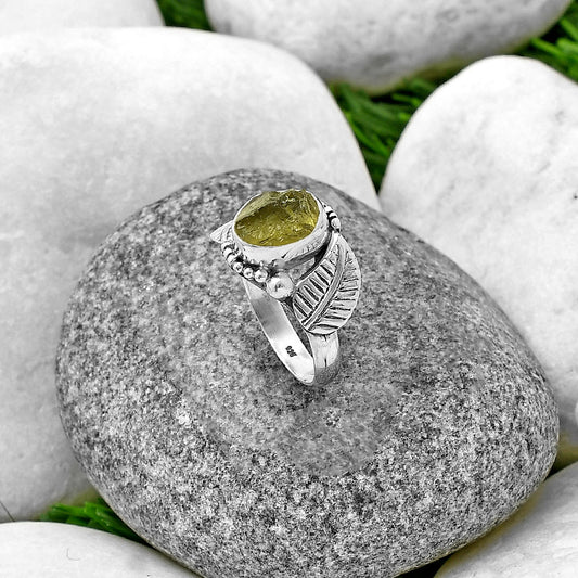 Natural Rare Kornerupine Rough Ring size-7.5 R-1272 SDR211347