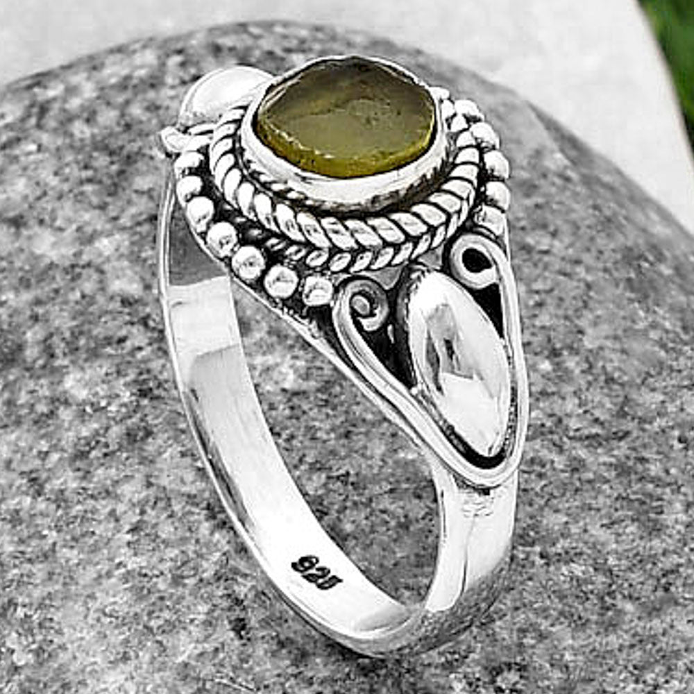 Natural Rare Kornerupine Rough Ring size-8 R-1300 SDR212764