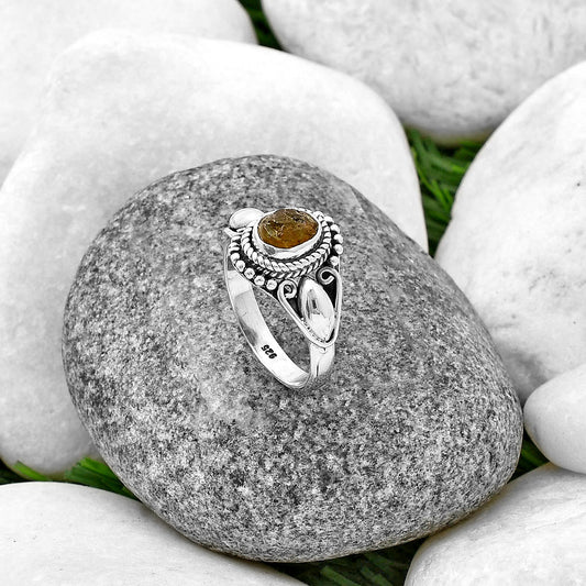 Natural Rare Kornerupine Rough Ring size-7 R-1300 SDR212773