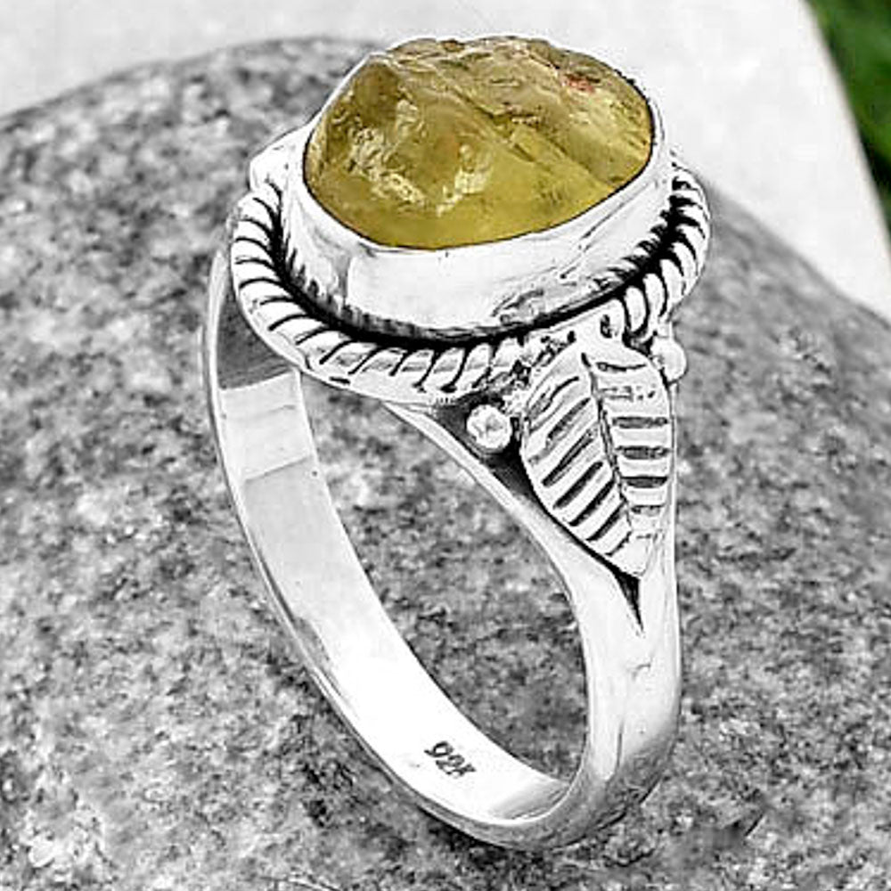 Green Kyanite Rough - India Ring size-8.5 R-1403 SDR212792