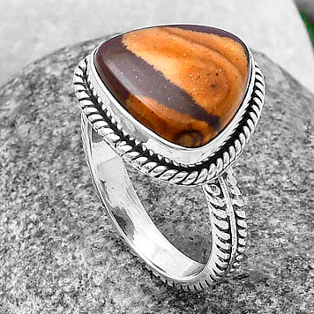Natural Outback Jasper Ring size-9 R-1065 SDR213406