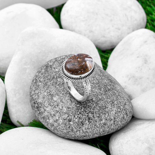 Natural Wild Horse Jasper Ring size-8.5 R-1065 SDR213413