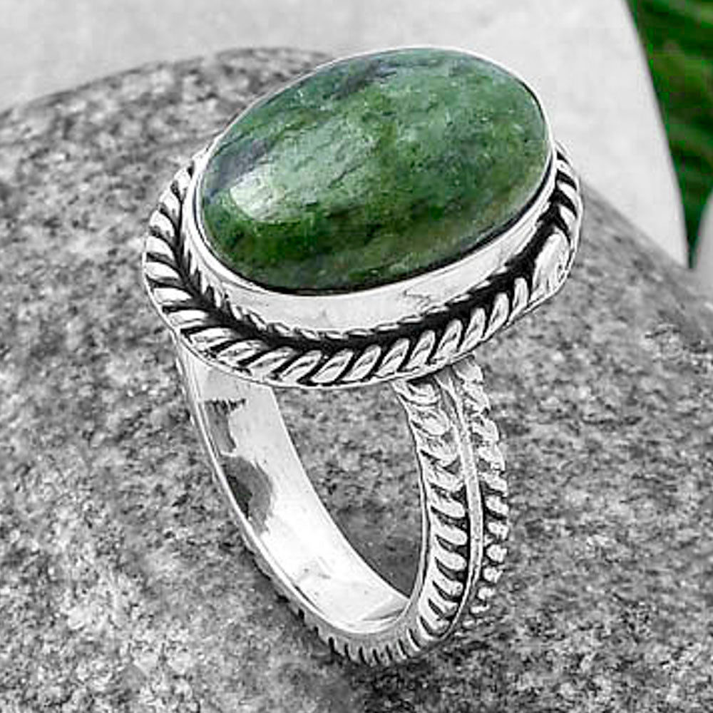 Natural Serpentine Ring size-7 R-1065 SDR213458