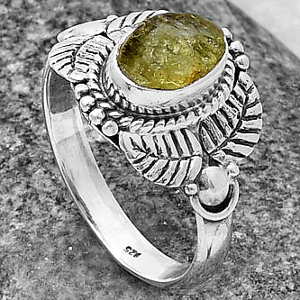 Green Kyanite Rough - India Ring size-8.5 R-1387 SDR213692