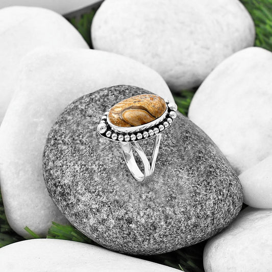 Natural Rock Calcy Ring size-8 R-1154 SDR213872