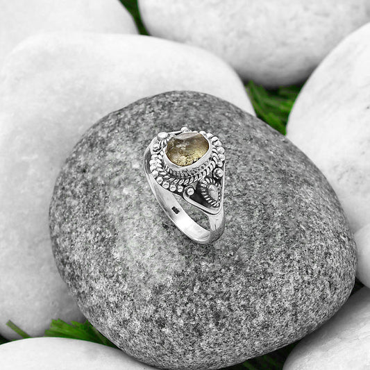 Natural Aquamarine Rough - Brazil Ring size-7.5 R-1300 SDR214495