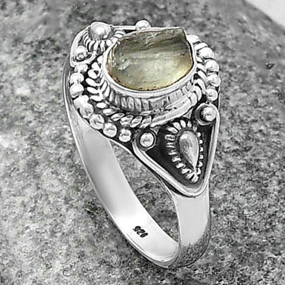 Natural Aquamarine Rough - Brazil Ring size-8 R-1300 SDR214502