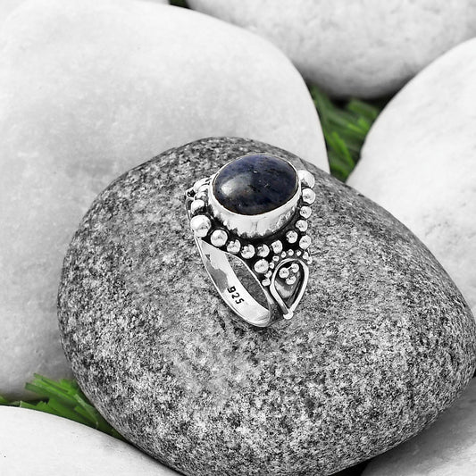 Natural Blue Aventurine Ring size-7.5 R-1154 SDR215093