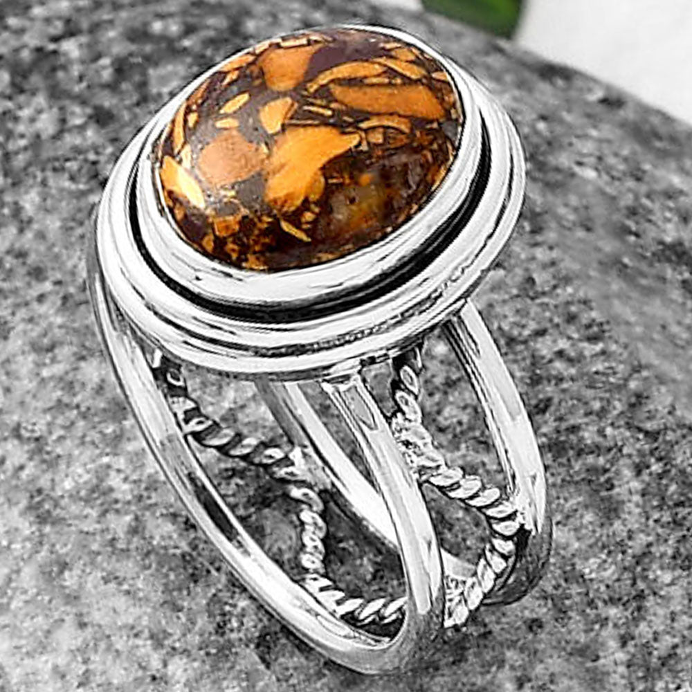 Coquina Fossil Jasper - India Ring size-7 R-1255 SDR215281