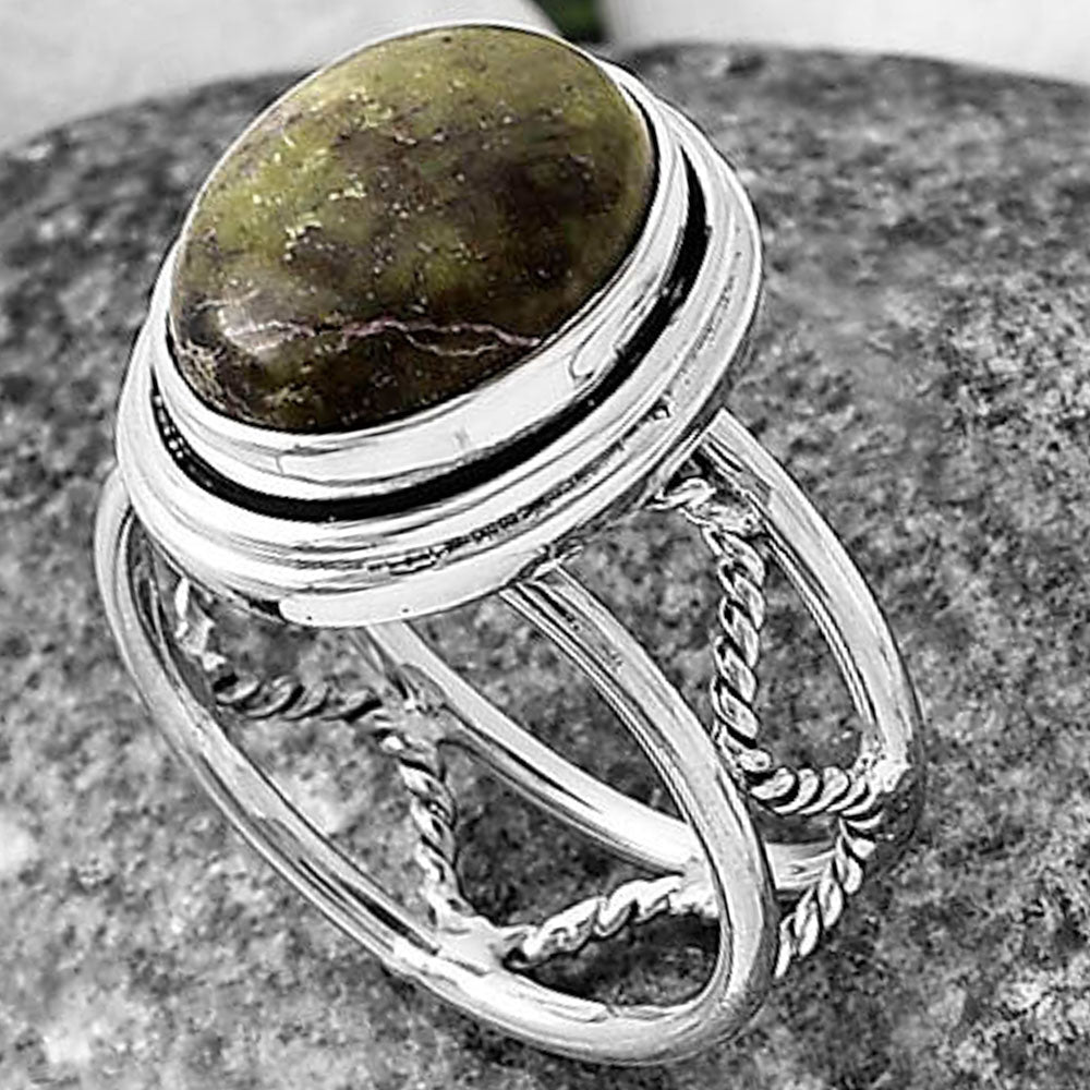 Natural Serpentine Ring size-6 R-1255 SDR215316